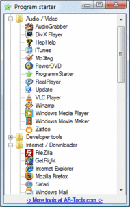 AB-Tools Program Starter screenshot